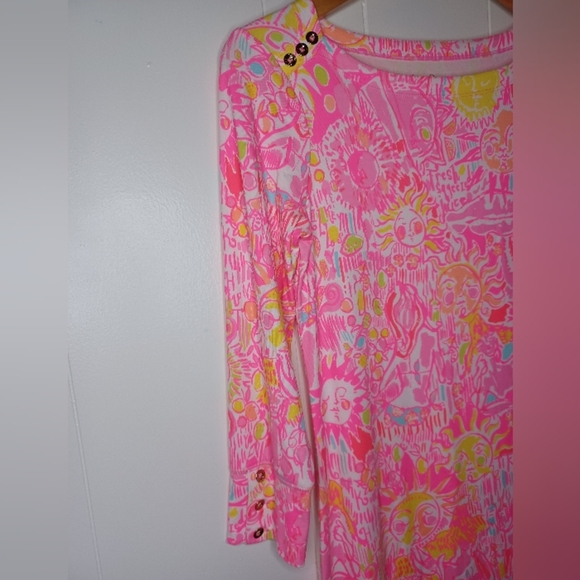 Lilly Pulitzer Pink and Yellow Patterned Top - Picture 6 of 8